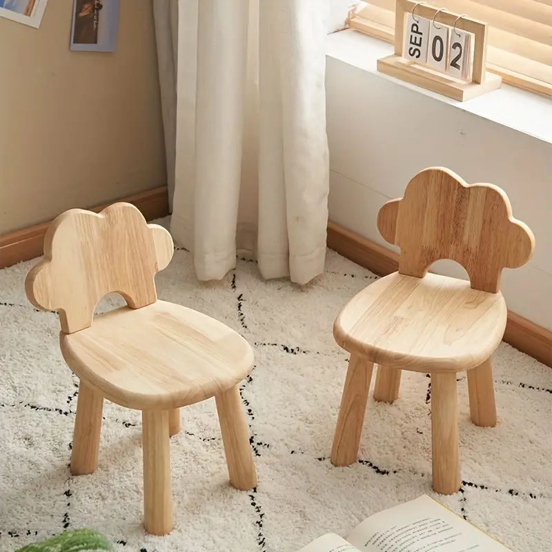 1pc Creative Wooden Shoe Changing Stool - Solid Wood Small Stool for Living Room Entrance | Temu Affiliate Program