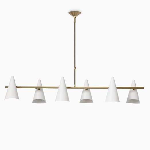 Coco Linear Chandelier (54") | West Elm (US)