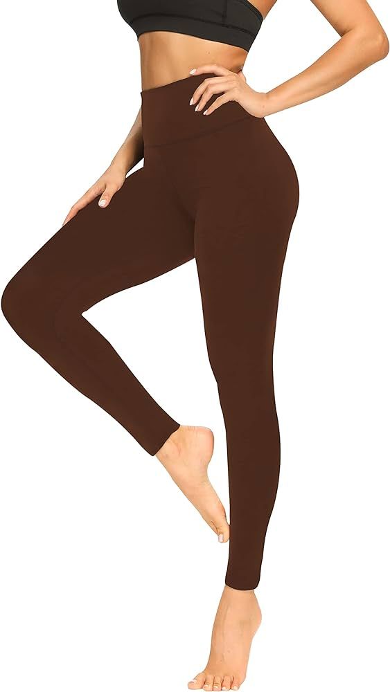 Buttery Soft Leggings for Women - High Waisted Tummy Control No See Through Workout Yoga Pants | Amazon (US)