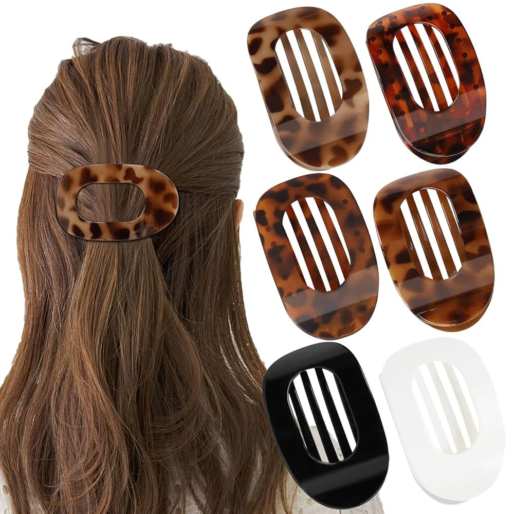 Flat Hair Clips for Women, French Hair Claw Clips for Thick, Thin, Long & Short Hair,Perfect for ... | Amazon (US)