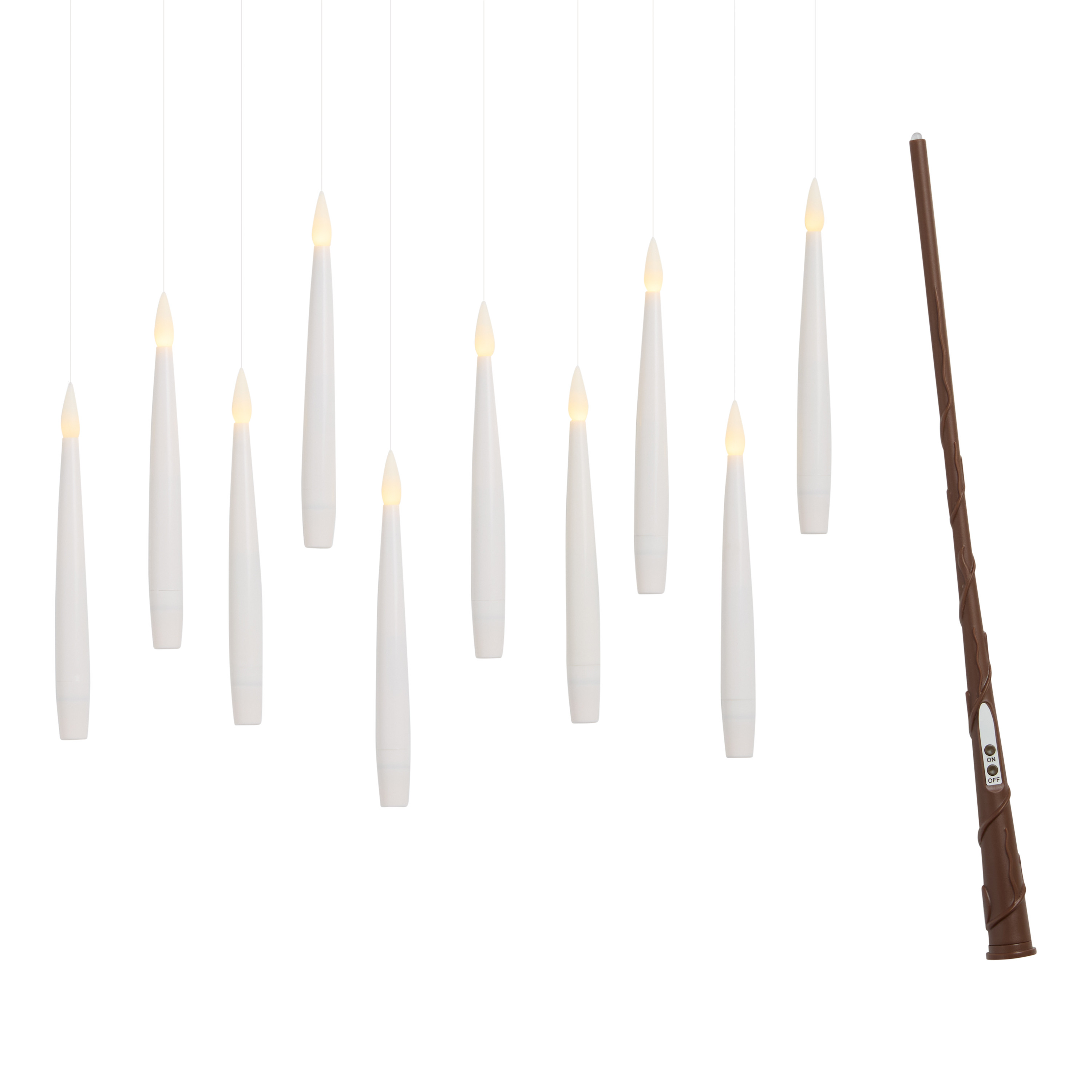 Flameless LED Floating Taper Candles with Magic Wand 10 Pack | World Market