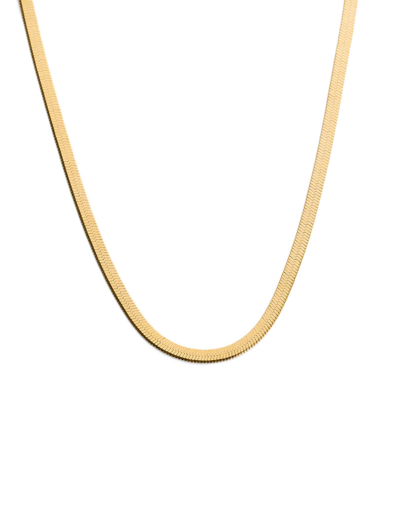 HERRINGBONE CHAIN (18K GOLD VERMEIL) | Kirstin Ash