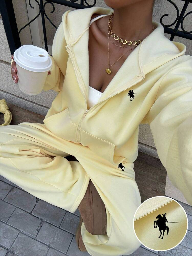 Yellow sweatsuit  | SHEIN