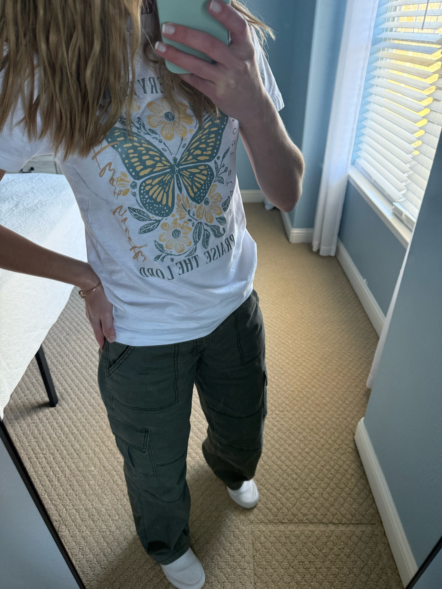 Love a good church fit ✨
Women’s Christian t-shirt, let everything you do be done in the lord, psalm 150:3, god is good shirt, women’s cargo baggy vintage pants, olive green cargo pants, sale, vans, sneakers, white lugz 

#LTKShoeCrush #LTKFindsUnder50 #LTKStyleTip
