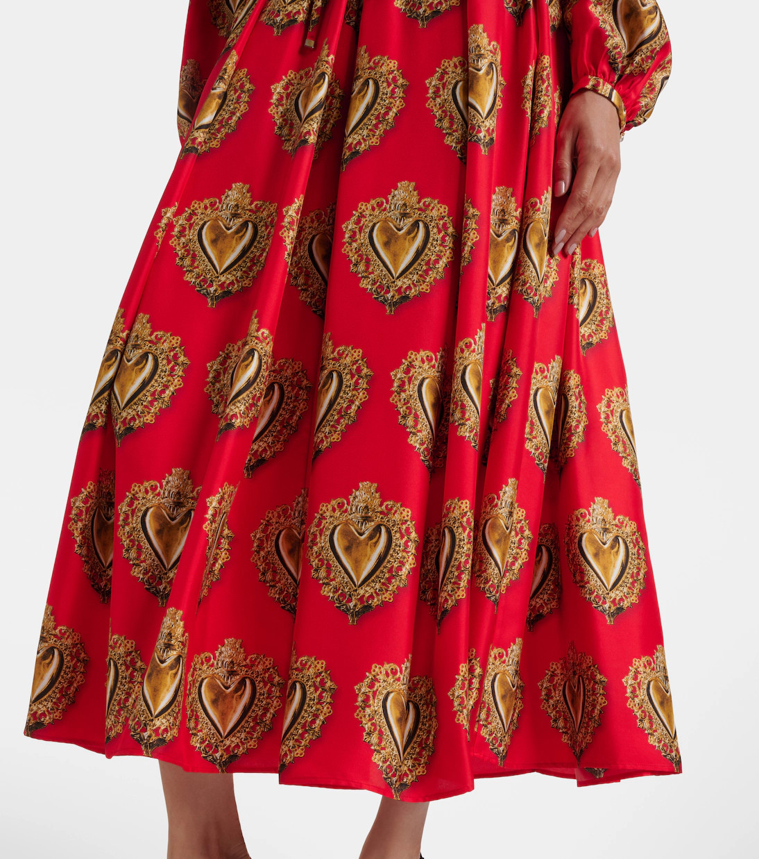 Printed silk satin maxi skirt | Mytheresa (US/CA)