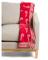 Sweater Knit Candy Cane Ruffle Throw | Pillows & Decor | Marshalls | Marshalls