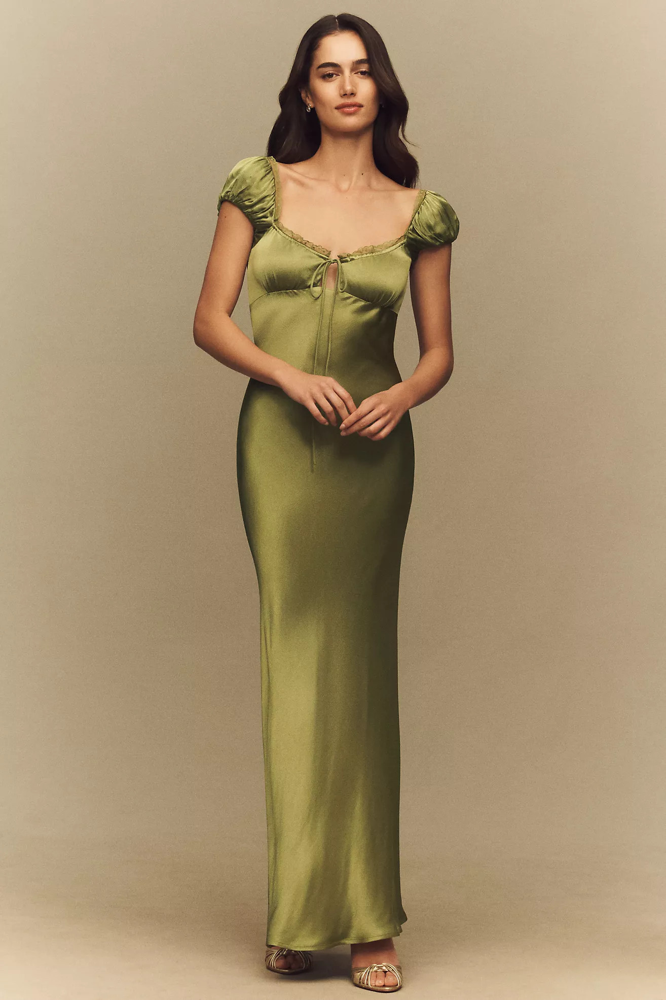 Bardot Stasia Satin Maxi Dress | Anthropologie (US)