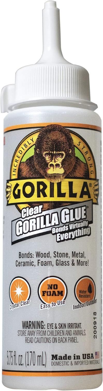 Gorilla Clear Glue, 5.75 ounce Bottle, Clear (Pack of 1),4572502 | Amazon (US)