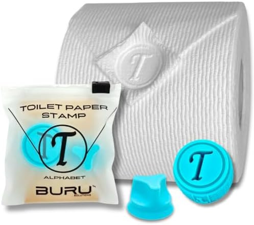Toilet Paper Stamp Alphabet (Letter T) - Add a Unique Personal Touch to Your Bathroom Decor! Enha... | Amazon (US)