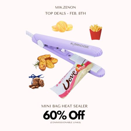 Price Drop Alert 🚨 60% off this handheld heated mini bag sealer. It is eco-friendly and keeps snacks and food fresher for a longer period of time!

#LTKunder50 #LTKsalealert #LTKhome