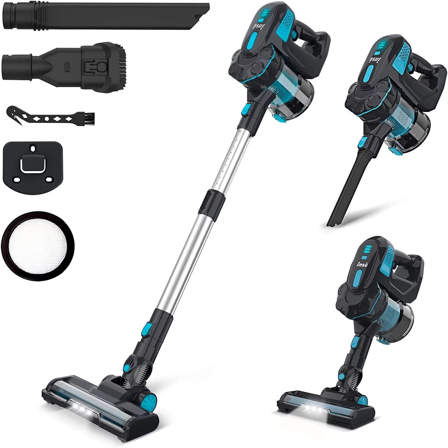 INSE Cordless Vacuum Cleaner, 6-in-1 Lightweight Stick Vacuum Up to 45min Runtime, Vacuum Cleaner... | Walmart (US)