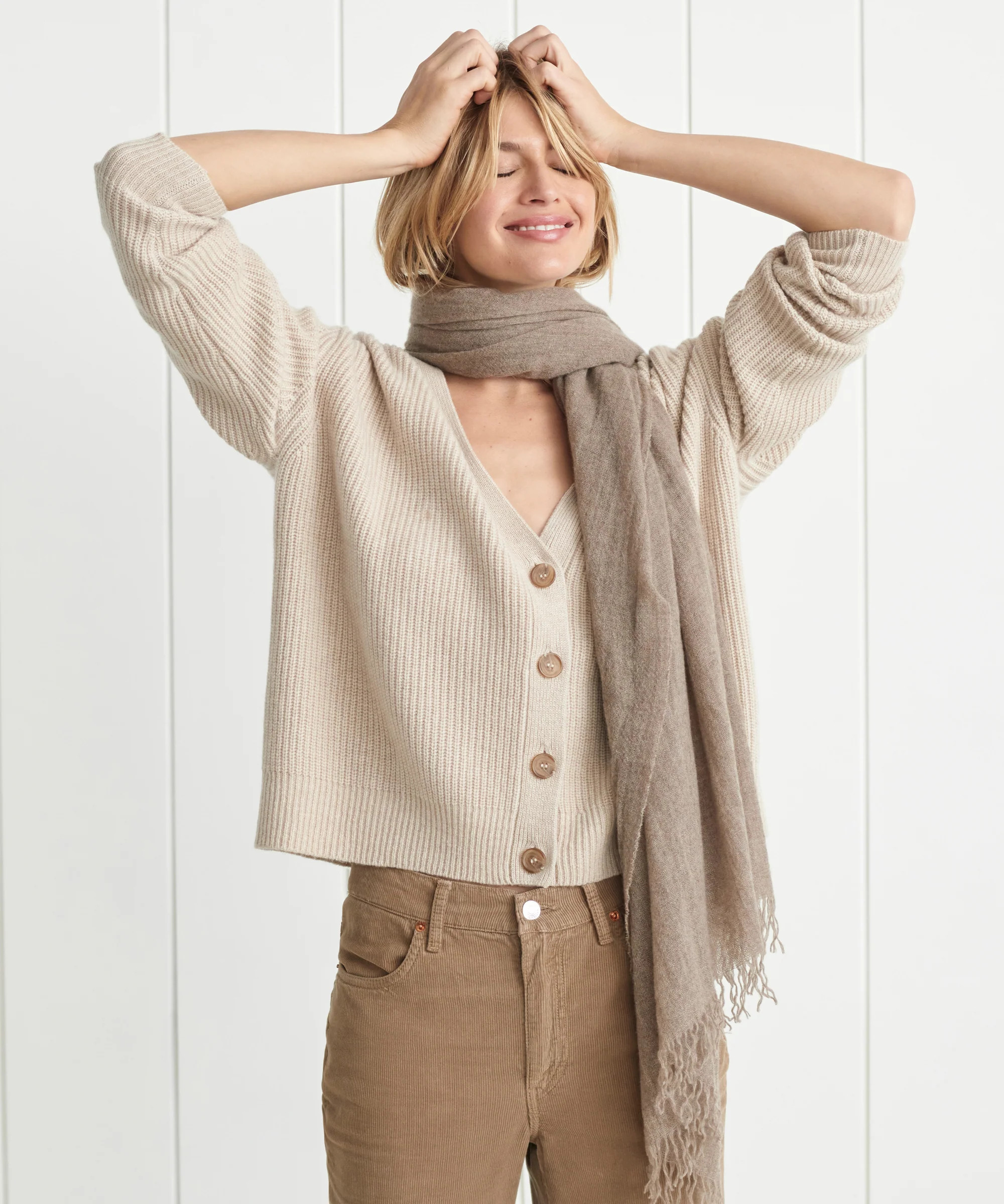 Cropped Cashmere Cocoon Cardigan | Jenni Kayne