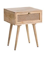 Mango Wood Cane Table | Marshalls