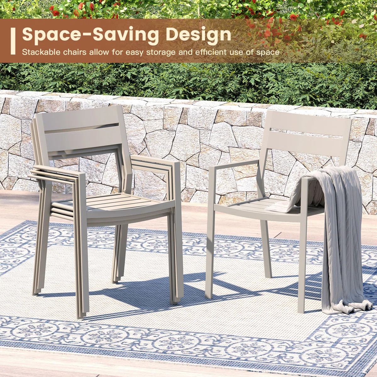 Outdoor Patio Dining Chairs (Set of 4) | Wayfair North America