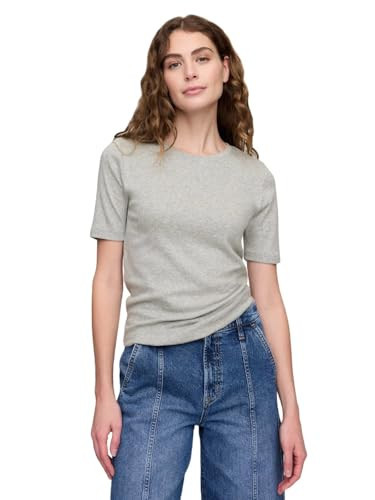 GAP Womens Ribbed Crewneck Tee T-Shirt B08 M | Amazon (US)