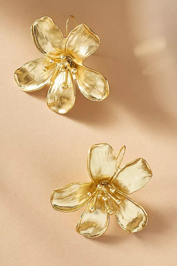 Tina Drop Floral Earrings | Anthropologie (US)