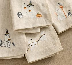 Scary Squad Organic Cotton Napkins - Mixed Set of 4 | Pottery Barn (US)