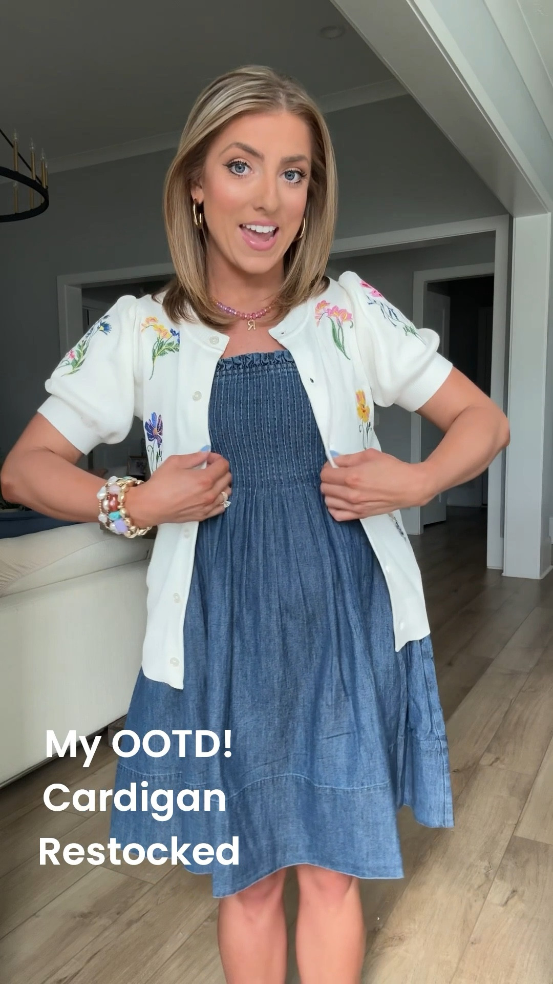 ✨ OOTD featuring a Walmart find that finally got restocked* and I have a feeling it won’t stay in stock long! This embroidered cardigan is even prettier in person with the sweetest floral details and gives such high-end boutique vibes. Paired it with this easy denim dress and sneakers for a casual everyday look that’s cute, comfortable, and perfect for spring and summer. 💙🌸

I love mixing feminine details with easy throw-on pieces, and this Walmart outfit does exactly that. The embroidered cardigan is such a special layering piece for dresses, denim, or even shorts—and it instantly elevates a simple outfit. Affordable fashion finds like this are why I keep checking Walmart new arrivals. 🤍

If you’ve been waiting on this restock, don’t wait too long… this one is a sellout risk again. Linking this Walmart outfit of the day plus more Walmart fashion favorites! ✨

#WalmartFashion #WalmartFinds #WalmartStyle #WalmartNewArrivals #AffordableFashion #OOTD #EverydayStyle #SpringStyle #SummerStyle #DenimDress #EmbroideredCardigan #CasualChic #MomStyle #AffordableStyle #FashionFinds

#LTKootd #LTKPetite