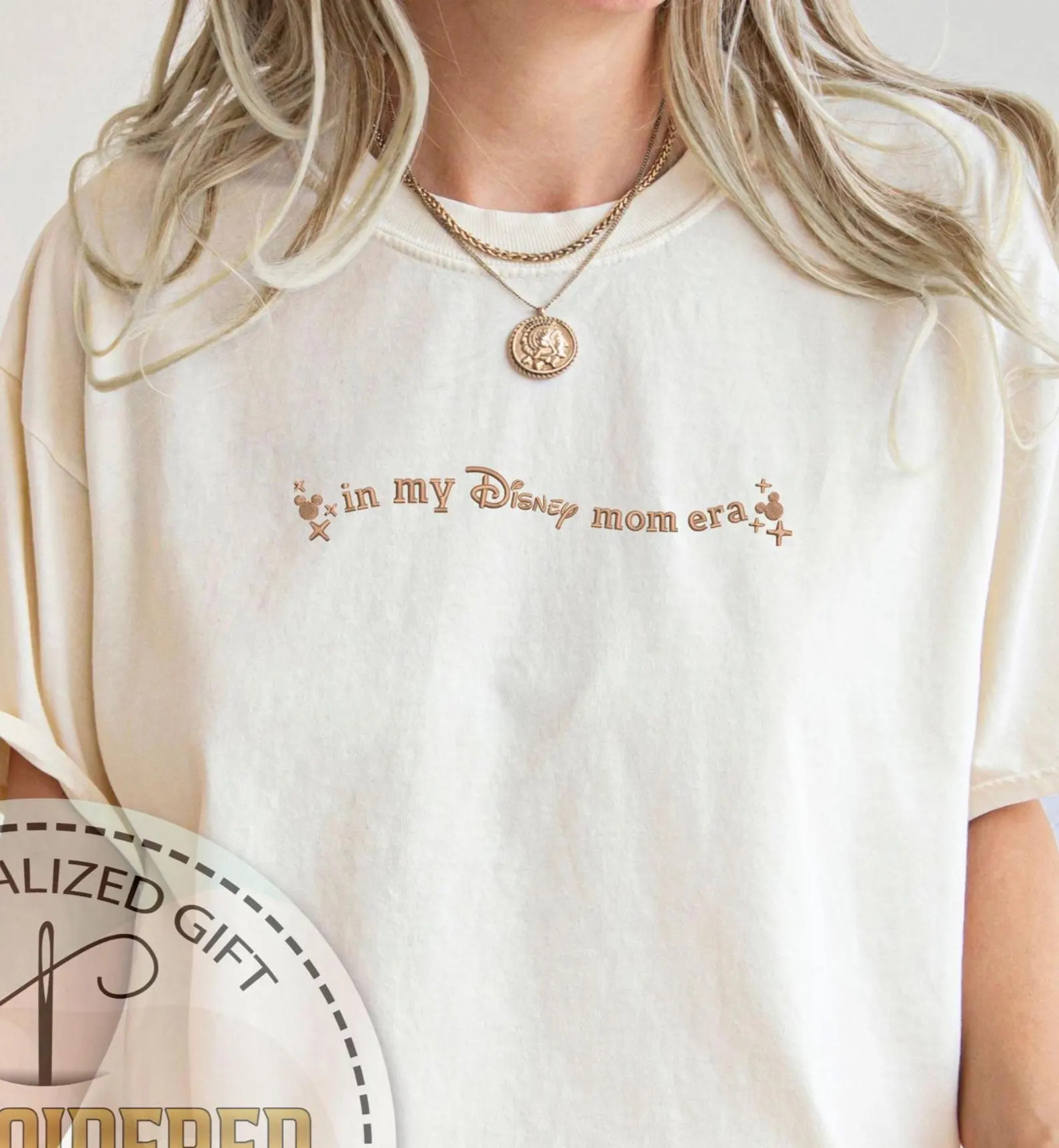 Embroidery Disney Mom Shirt, Mother Day Gift, Comfort Color, In My Disney Mom Era Tee, Mom Birthd... | Etsy (Global)
