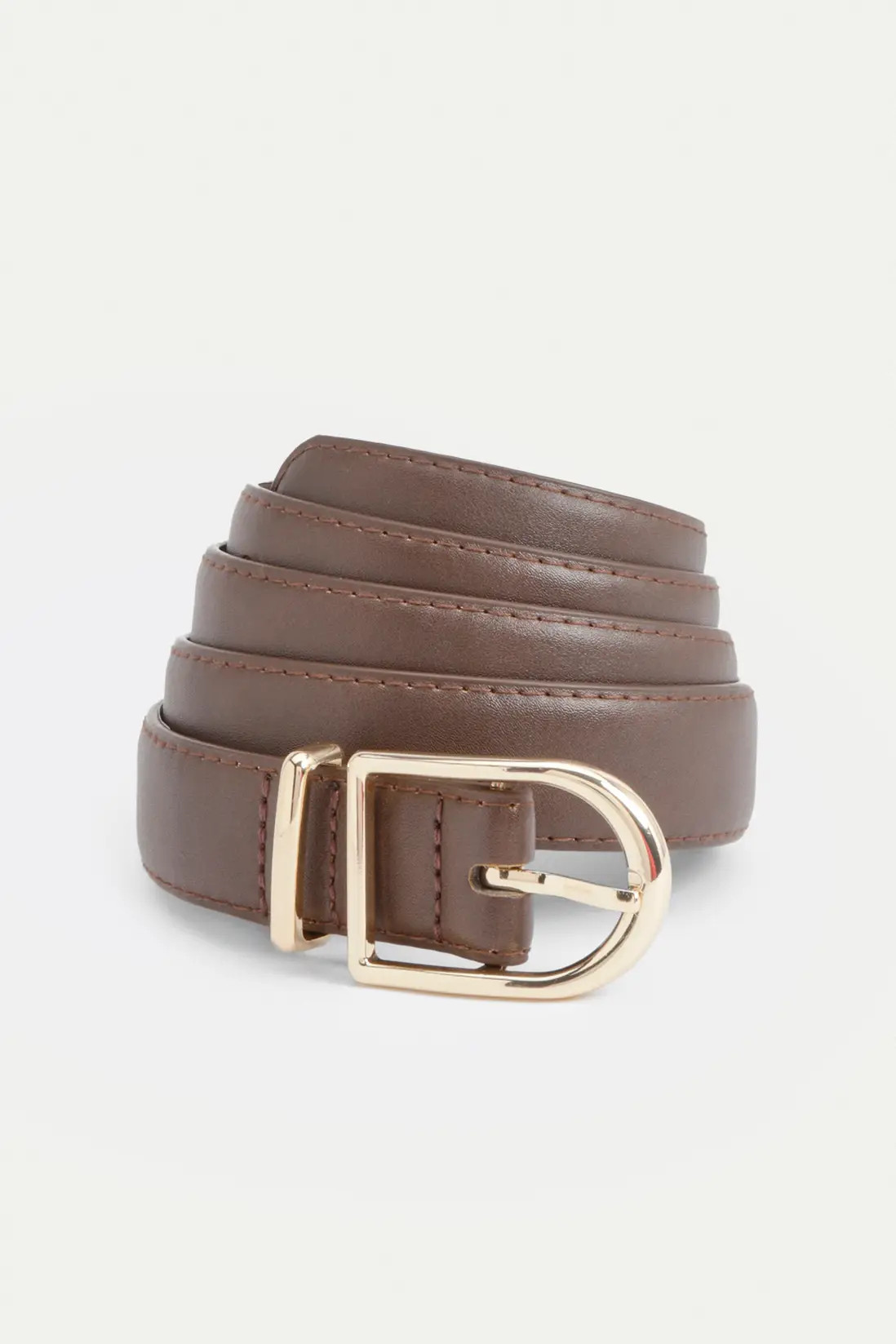 Plus Fuax Leather Gold Trim Belt | Boohoo.com (UK & IE)