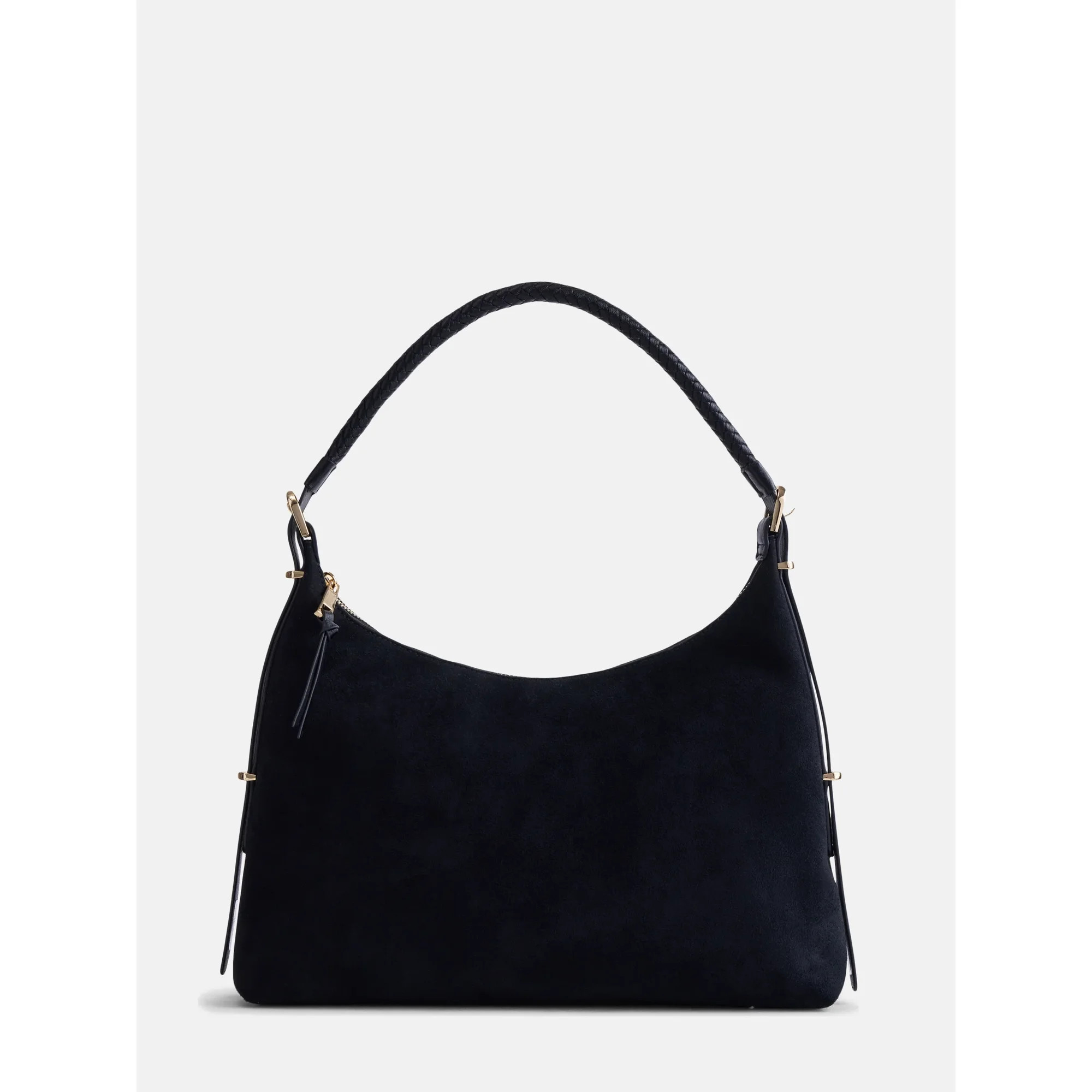 Scenario Women's Top Zipper Shoulder Bag, Black | Walmart (US)