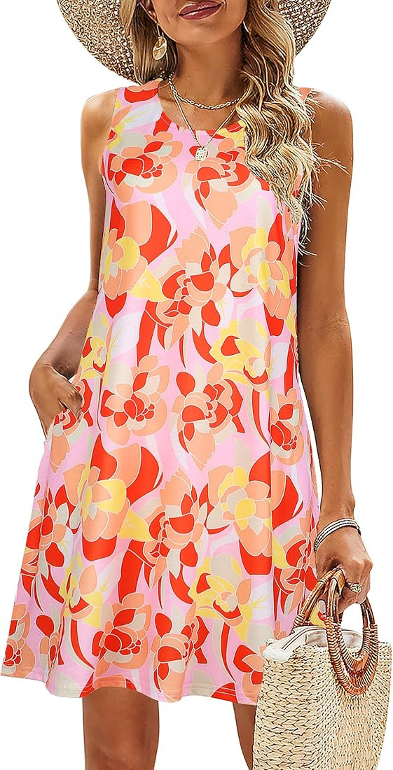 Summer Beach Floral Dresses For Women, Affordable Summer Vacation Outfit  | Amazon (US)