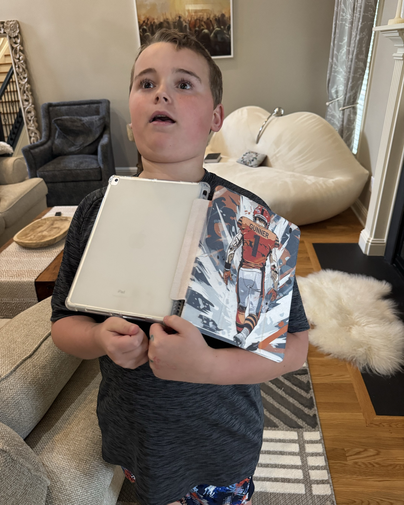 this is Gunners pose with his new iPad case bc it has him “dead” 😂😂😂

Found this cute personalized iPad case from Amazon… I know right?!?! I’m just as surprised as you are lol 

This year I started doing a monthly rewards system to “earn” things the boys just randomly ask for. I was soooo tired of just giving them stuff or not having enough chores to go around (bc I would rather just do most things around the house bc no one does them right lol) 

Soooooo enter the scripture rewards system: each month is assigned a scripture or passage for them to memorize. As we are sitting around the dinner table, we each practice the verses together and then as the month goes on they start saying them by themselves. If they are able to complete the scriptures by memory on the last day they can “earn” something from their lists…example- Gunner had been wanting a new iPad case-> so last month when he was able to say the Lord’s Prayer by memory, he earned this. 
Brady wanted his rods taken to cabelas and re-lined. Soooo that was his reward. 

Next month, Gunner is wanting football gloves, and Brady’s wanting something else fishing related lol 
This month they’re working on Ephesians 6:10-11. 

This personalized football iPad case would make great birthday gifts, Christmas or even Easter basket stuffers! 
You can pick the colors you want and then put the name (obvi) lol 
Super great quality and was here in a couple weeks 😁


#LTKKids #LTKstorytime #LTKmomlife