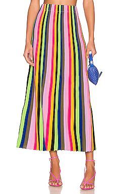 AMUR Annika Knit Skirt in Vibrant Colorful Stripe from Revolve.com | Revolve Clothing (Global)