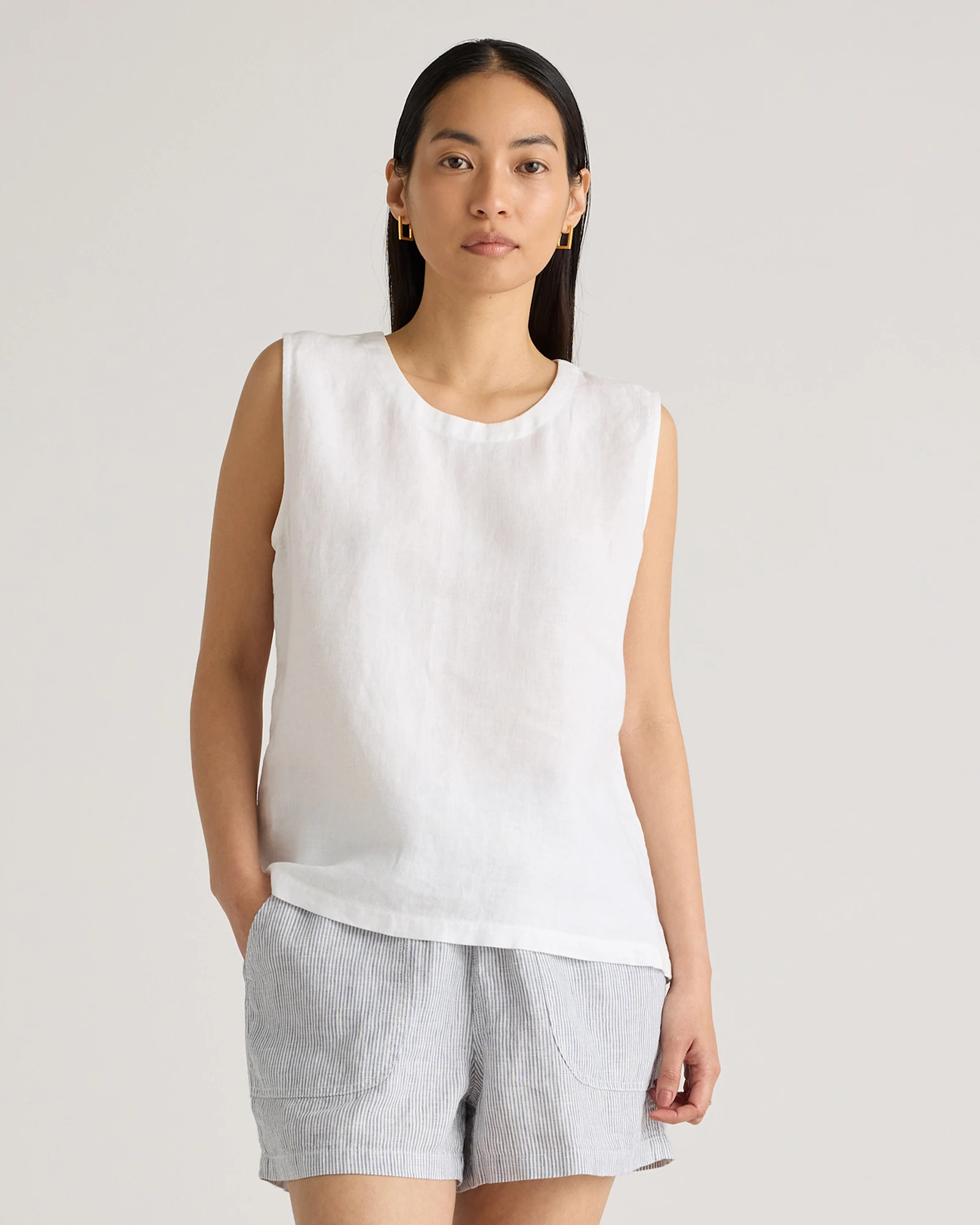 100% European Linen Tank | Quince