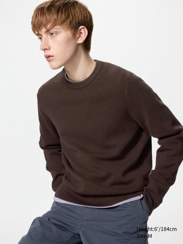 WASHABLE MILANO RIBBED CREW NECK SWEATER | UNIQLO AU | Uniqlo Australia