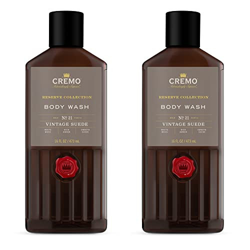 Cremo Rich-Lathering Vintage Suede Body Wash, A Vintage Suede with Notes of White Moss and Rich Amber, 16 Fl Oz (Pack of 2) | Amazon (US)