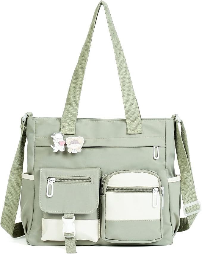 Crossbody Cute Bag for Teens Kawaii Messenger Purse Nylon Shoulder Tote Bags | Amazon (US)
