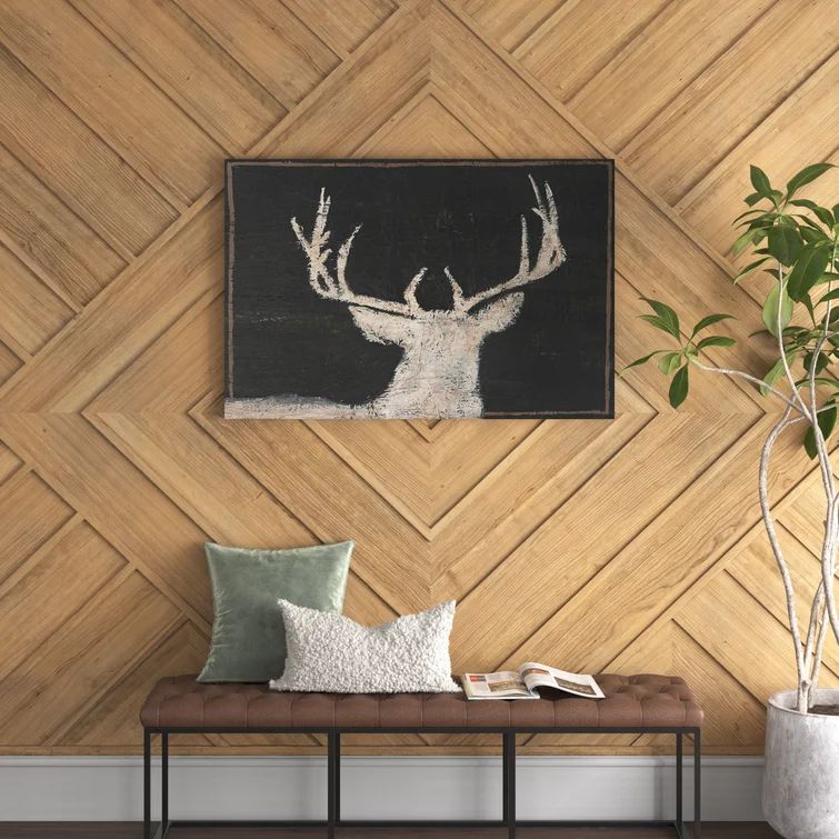 Kian Brow Tine Deer II - Wrapped Canvas Print | Wayfair North America