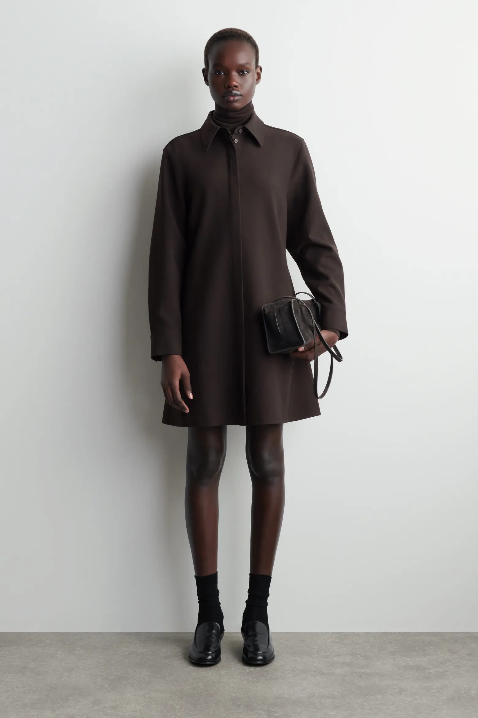 Long-Sleeved Mini Shirt Dress (Women) | Nordstrom | Nordstrom