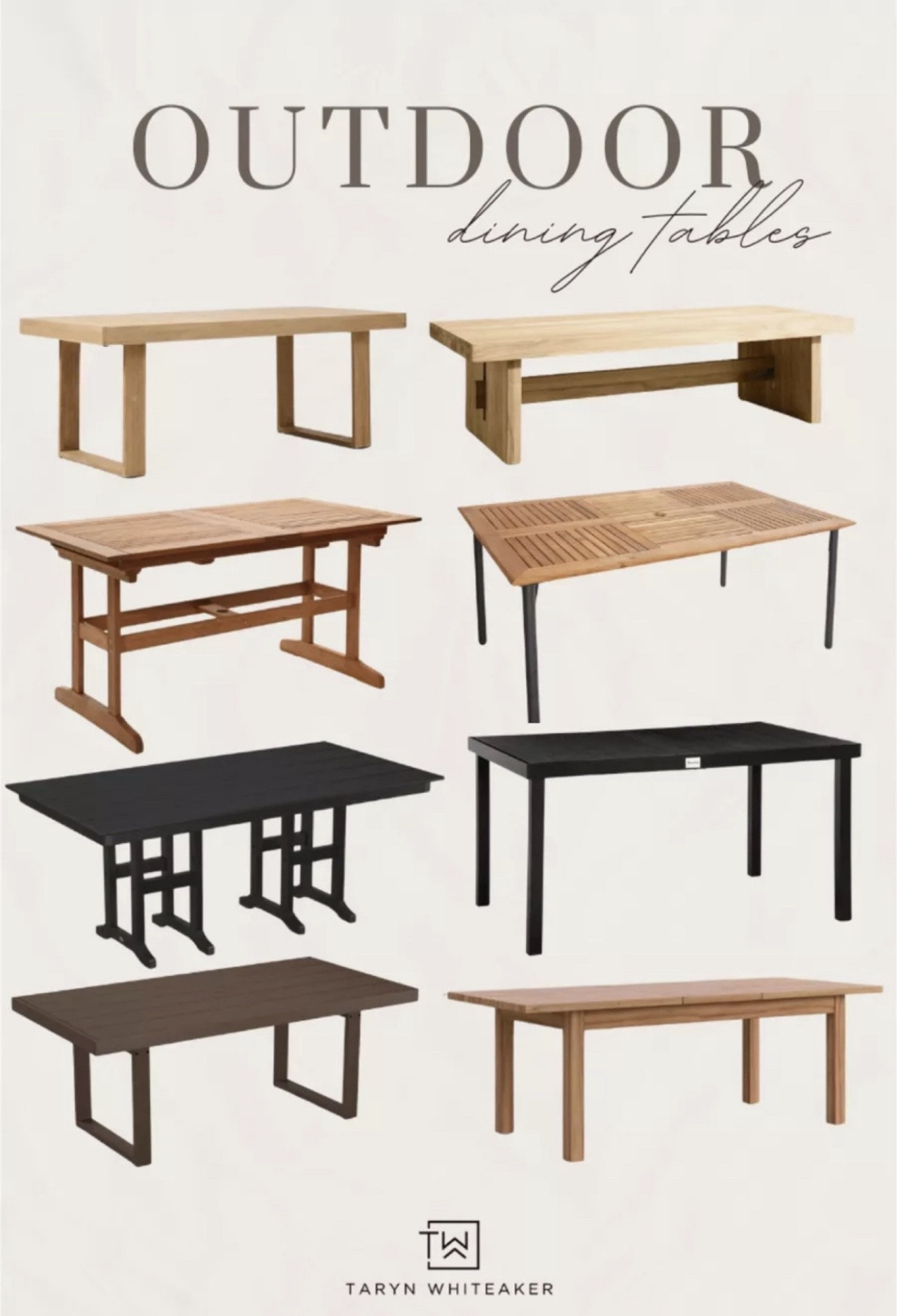 Outdoor dining table ideas that work for patios, decks, and backyard entertaining. Timeless wood and modern outdoor tables designed for outdoor dining spaces, family gatherings, and summer hosting.

#LTKdayinmylife #LTKHome #LTKSeasonal
