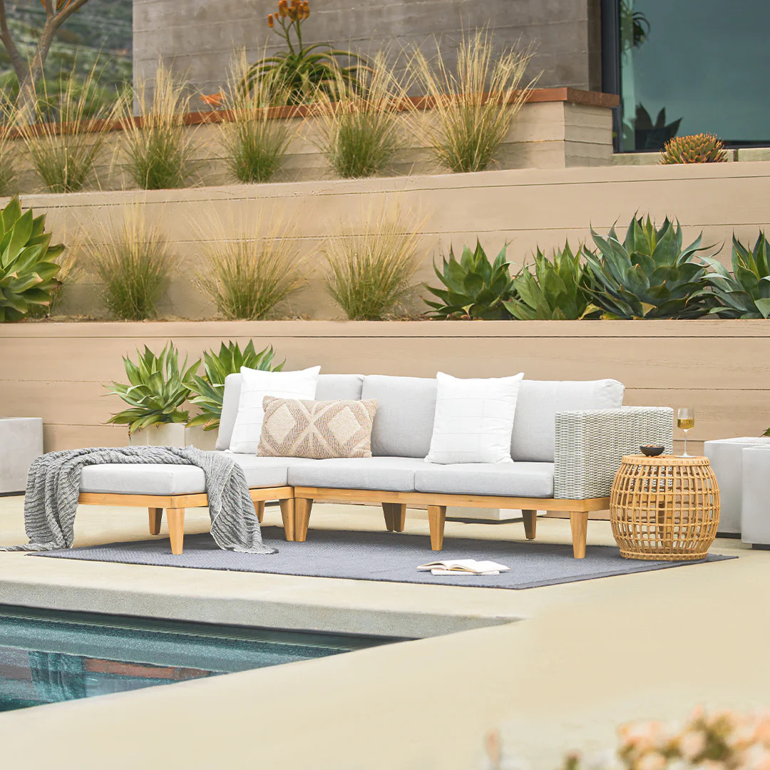 Calova Outdoor Side Table - Resin Wicker | Article