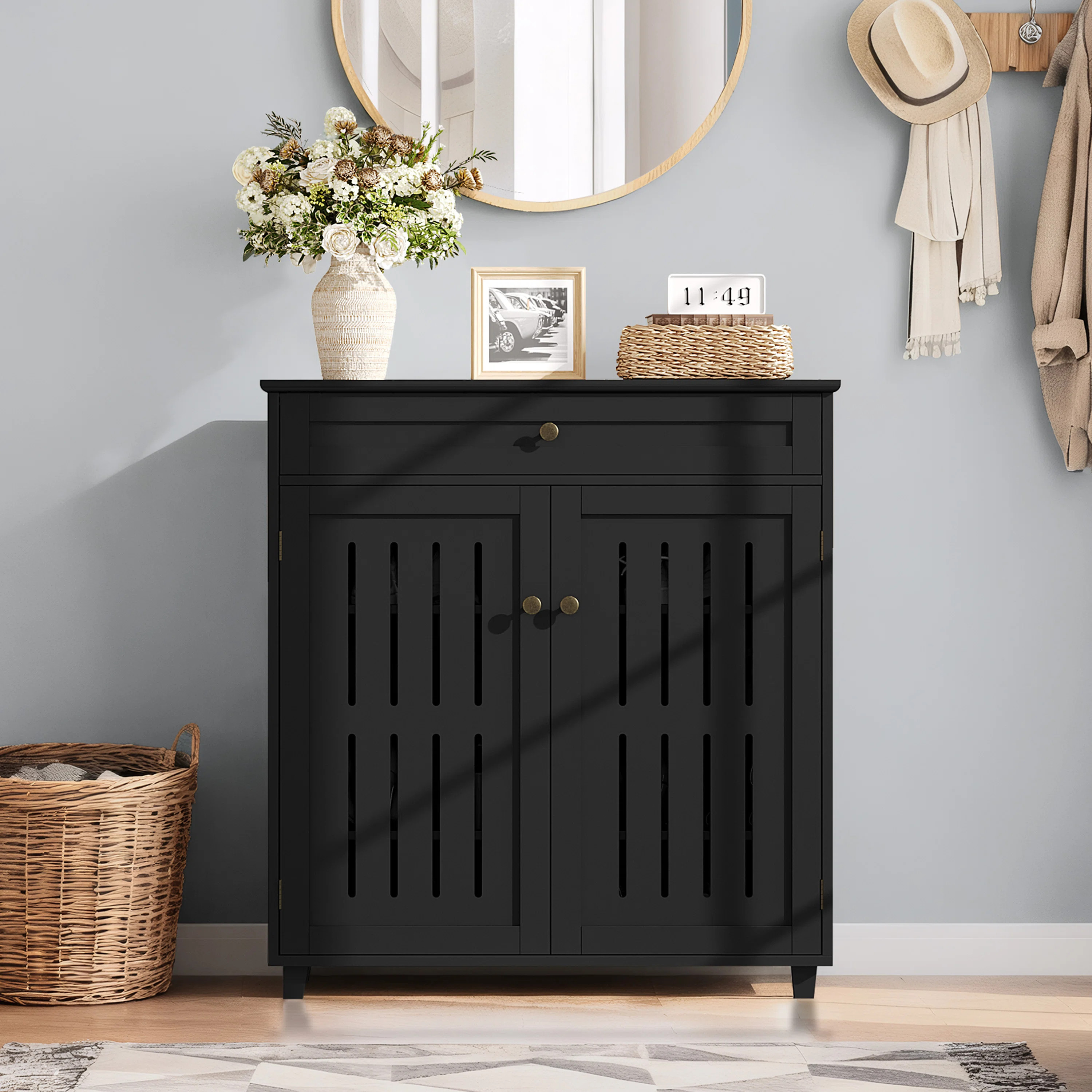 16 Pair Shoe Storage Cabinet | Wayfair North America