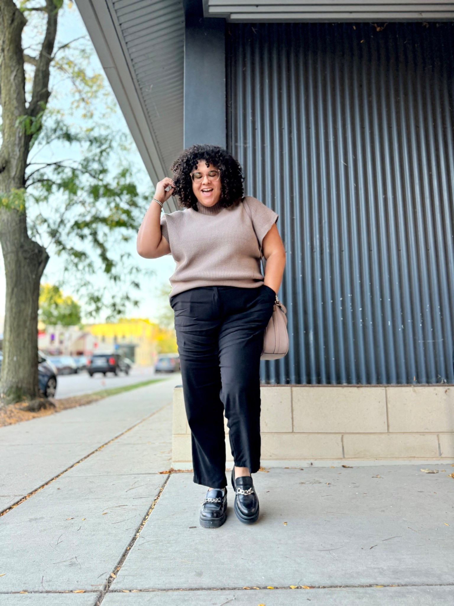 Work fit.

This sleeveless mock neck sweater is from @loft. I’m wearing an XXL.

Black pants are from @universalstandard. I’m wearing a S (14-16). #USPartner

Loafers were gifted by Amazon in exchange for my honest review.

#LTKOver40 #LTKWorkwear #LTKMidsize