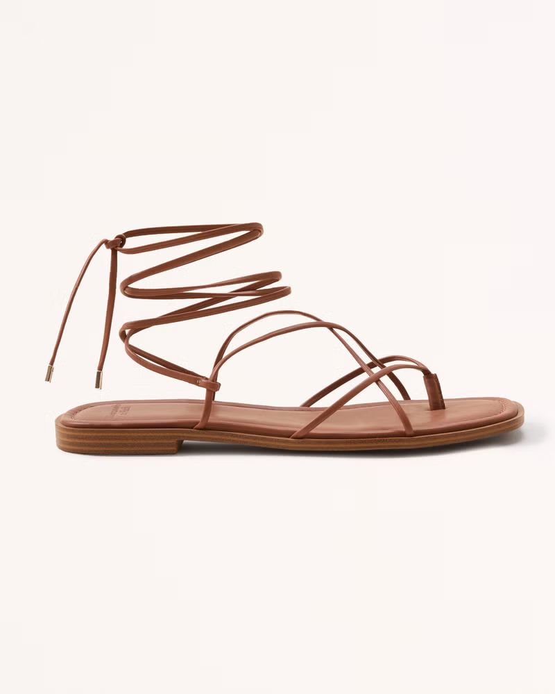 Strappy Flat Sandals | Abercrombie & Fitch (US)