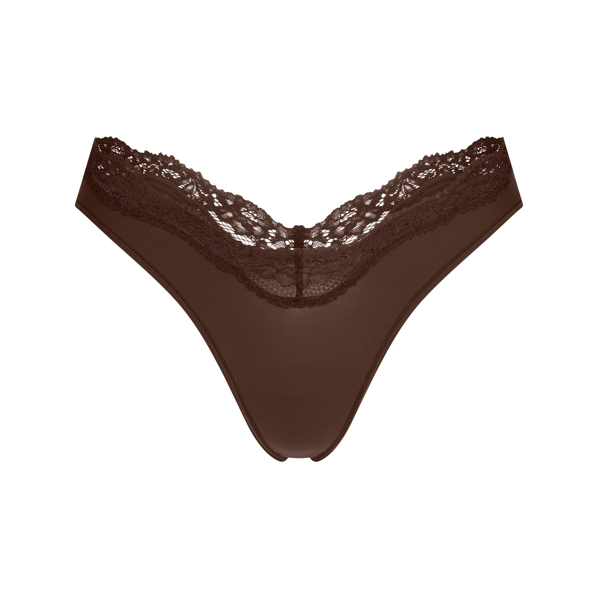 FITS EVERYBODY LACE DIPPED THONG | ESPRESSO | SKIMS | SKIMS (US)