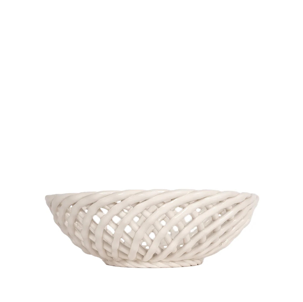 Ceramic Rope Basket | Blue Print