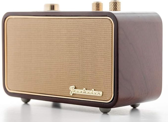 Retro Bluetooth Speaker, TRENBADER.COM Vintage Radio for Home Indoor, Wooden Vintage Style, Recha... | Amazon (US)