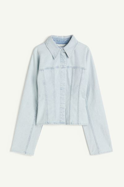 Denim Shirt - Light denim blue - Ladies | H&M US | H&M (US + CA)