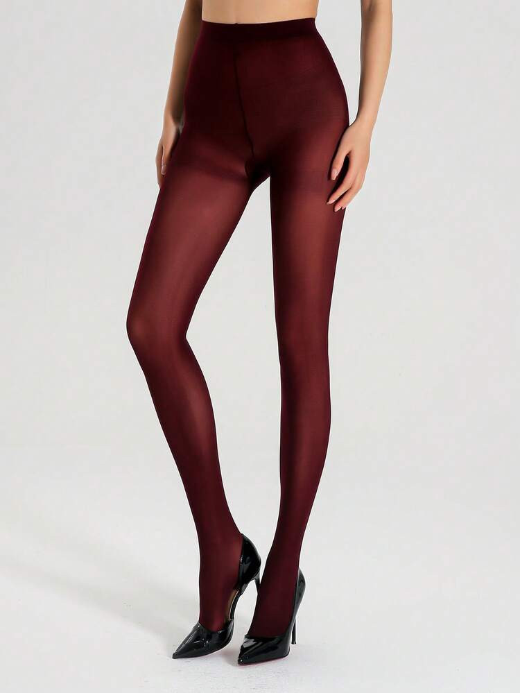 New1pc Solid Color Elegant, Sexy, Nylon Pantyhose. Whether For Commuting, Dating, Or Social Event... | SHEIN