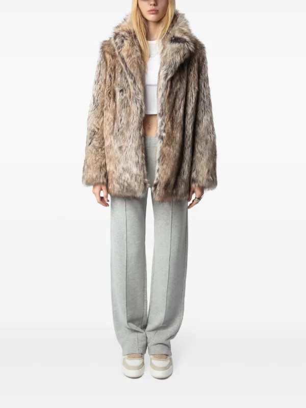 Zadig&Voltaire Faune Coat | Neutrals | FARFETCH | Farfetch Global