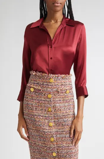 Dani Silk Charmeuse Blouse | Nordstrom