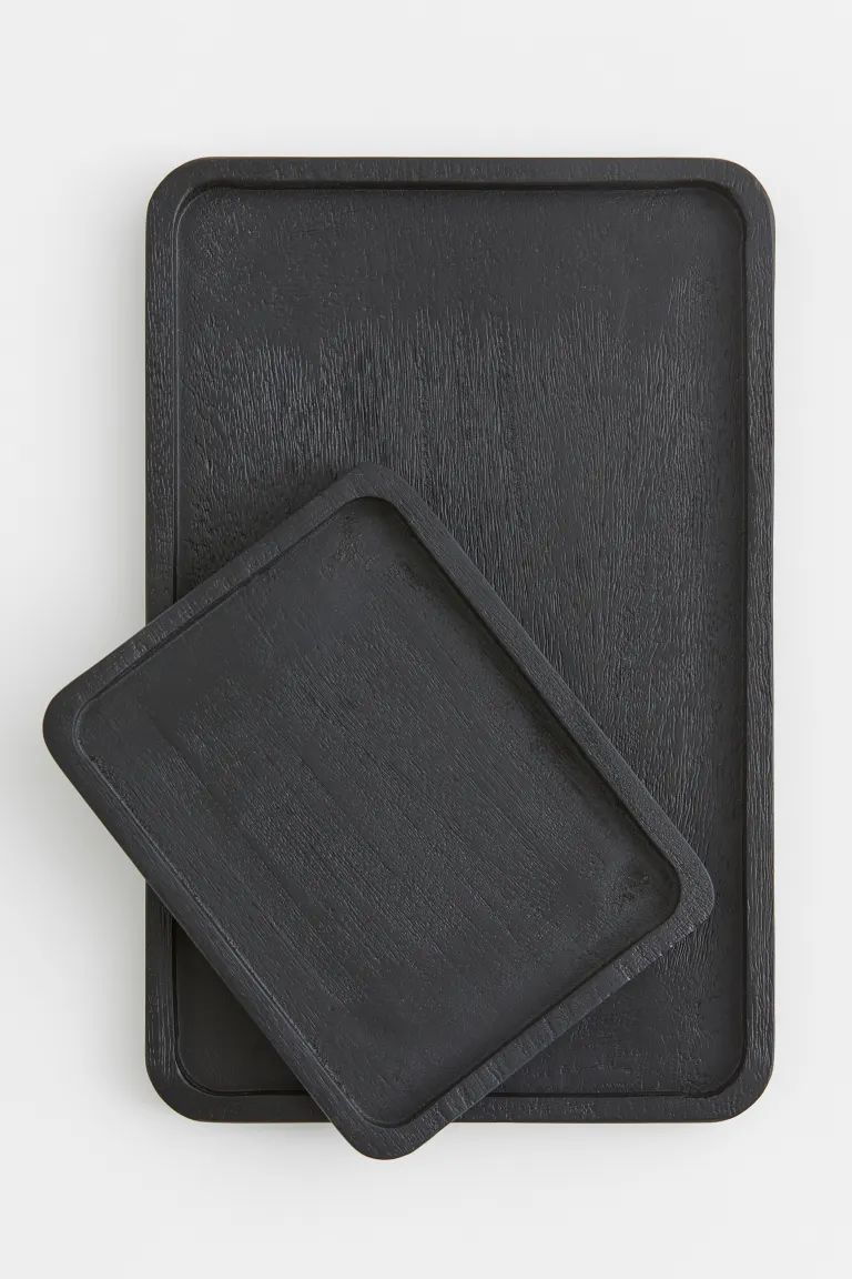 Wooden Tray - Black - Home All | H&M US | H&M (US + CA)