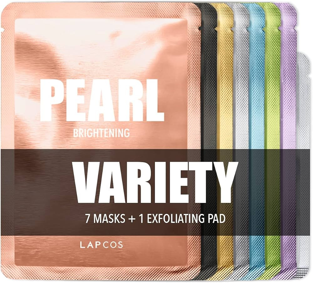 LAPCOS Variety Pack (7+1 pk) Version 1 - Daily Sheet Masks | Amazon (US)