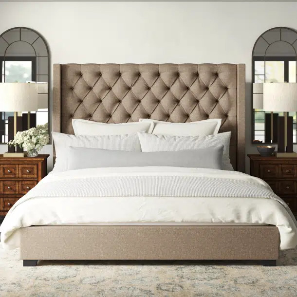 Kaster Upholstered Wingback Bed | Wayfair North America