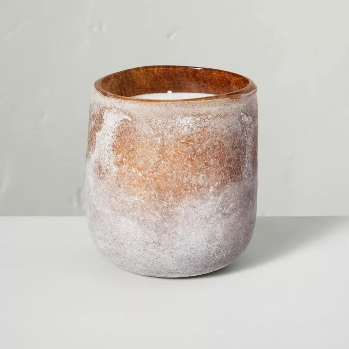 9oz Harvest Spice Textured Glass Seasonal Candle - Hearth & Hand™ with Magnolia | Target